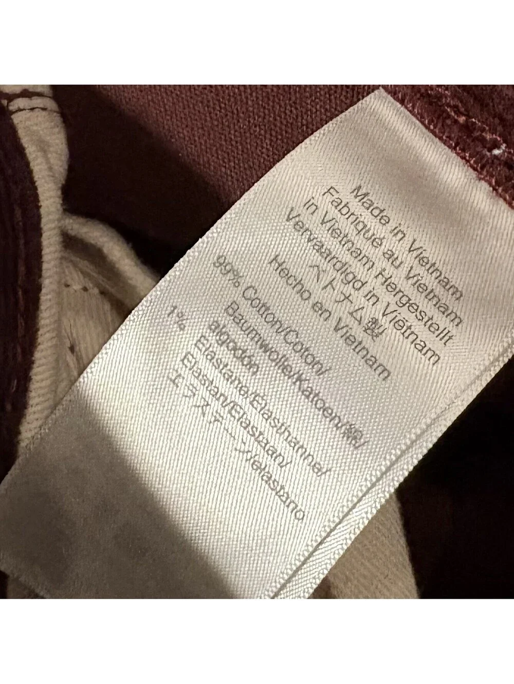 J Crew Mens 484 Slim Straight Corduroy Pants Burgundy Maroon Preppy, Sz 32x32